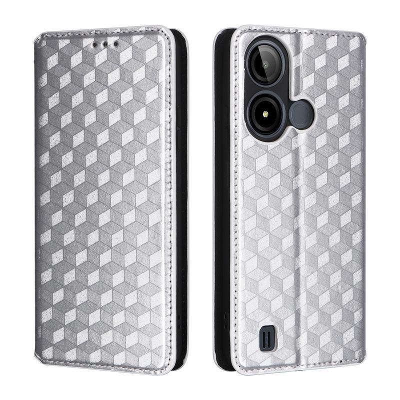 BLU C9 Leather Case: Multifunctional Protective Cover with Card Holder, Stand, and Magnetic Closure.