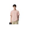 Li Ning Chinese Characters Round Neck Comfortable Versatile Breathable Short Sleeve T-Shirt Unisex T-Shirt Mist-Rose-Pink AHSUD47-3