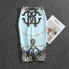 Sommer Cartoon Print Elegante Bleistift Rock Frauen Bodycon Hohe Taille Knielangen Rock Weibliche