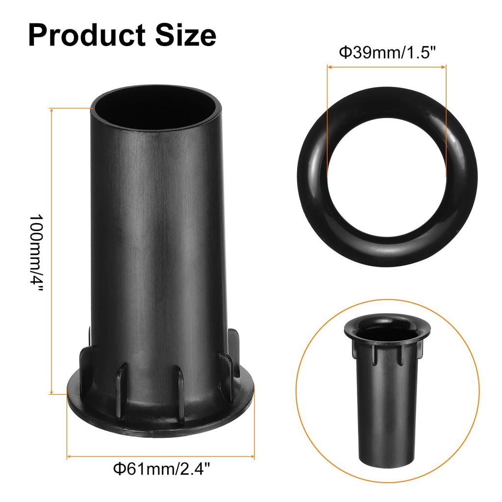 uxcell 5pcs 39x100mm/1.5 x 4" Speaker Port Tube Subwoofer Bass Box Tube Bass Woofer Box Speaker Box Base Airport Port for DJ/PA Speaker Cabinet