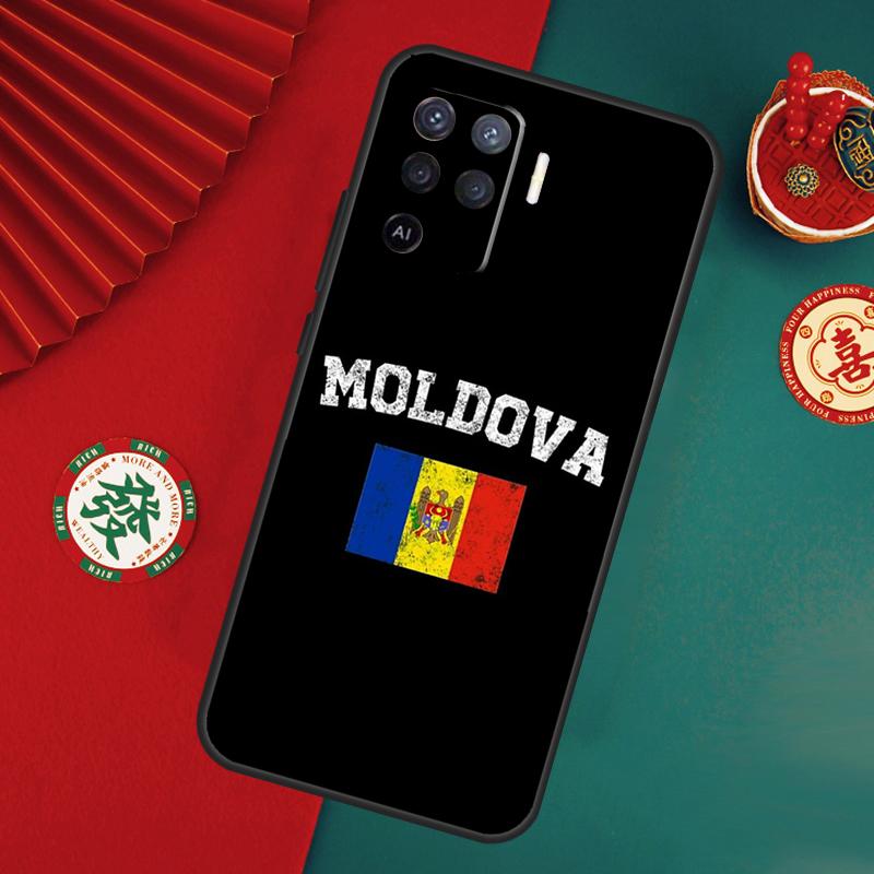 Moldova Flag Case For Oppo A6 A5 Pro A15 A18 A38 A58 A78 A98 A54 A74 A94 A17 A57 A80 A60 A40 A16 A76 A96