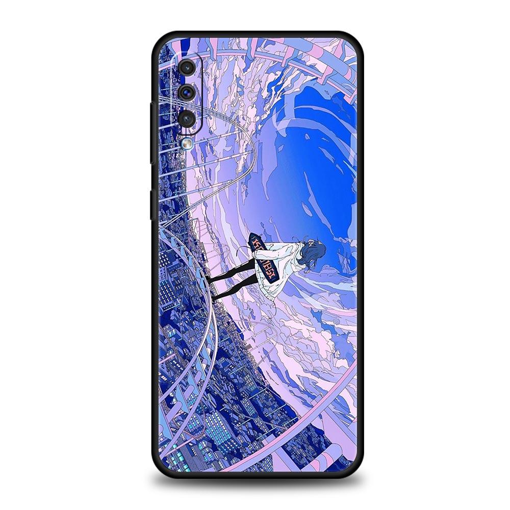 Anime Girl Art Scenery Phone Case For Samsung Galaxy A12 A32 A50 A70 A20E A20S A10 A10S A22 A30 A40 A42 A52 5G A02S A04s Cover