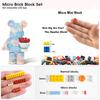 Animal Handheld Flower Pink Bear Micro Building Blocks Set1090PCS5.9in High SeriesGifts for Collectors and Enthusiasts