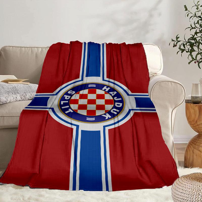 HNK Hajduk Split Coperta Portatile/Coperta Morbida Coperta da Letto Adatta per Viaggi Campeggio Soggiorni Uffici Divani Regali per Fan