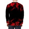Spring and Autumn Round Neck Flame Pattern 3D Printed Top Fashionable Casual Long Sleeved Men's T-shirts