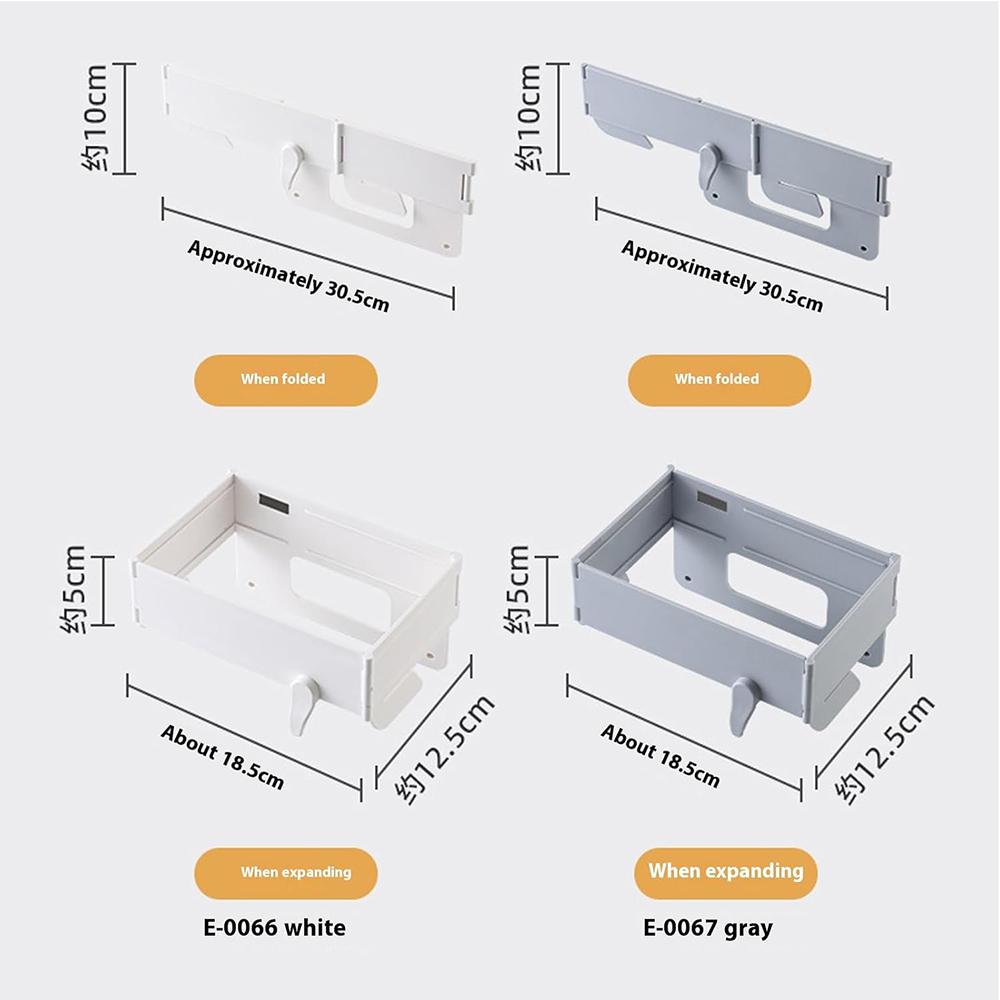 Foldable Trash Rack Kitchen Trash Organizer Multifunctional Portable Hanging Trash Holder Garbage Bag Holder ,bathroom Shelf, Toilet Trash Can