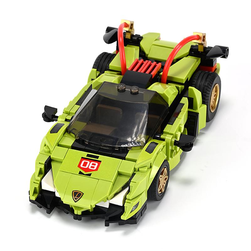 Super Sports Car Building Blocks Car Model Desktop Ornaments City Racing Car Bricks Kids Assembly Toys For Christmas Birthday Gi