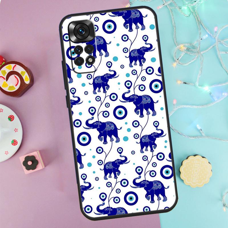 Nazar Boncugu Evil Eye Case For Xiaomi Redmi Note 9 10 11 12 13 14 Pro 9S 10S 11S 12S Redmi 14C 10C 12C 13C Cover