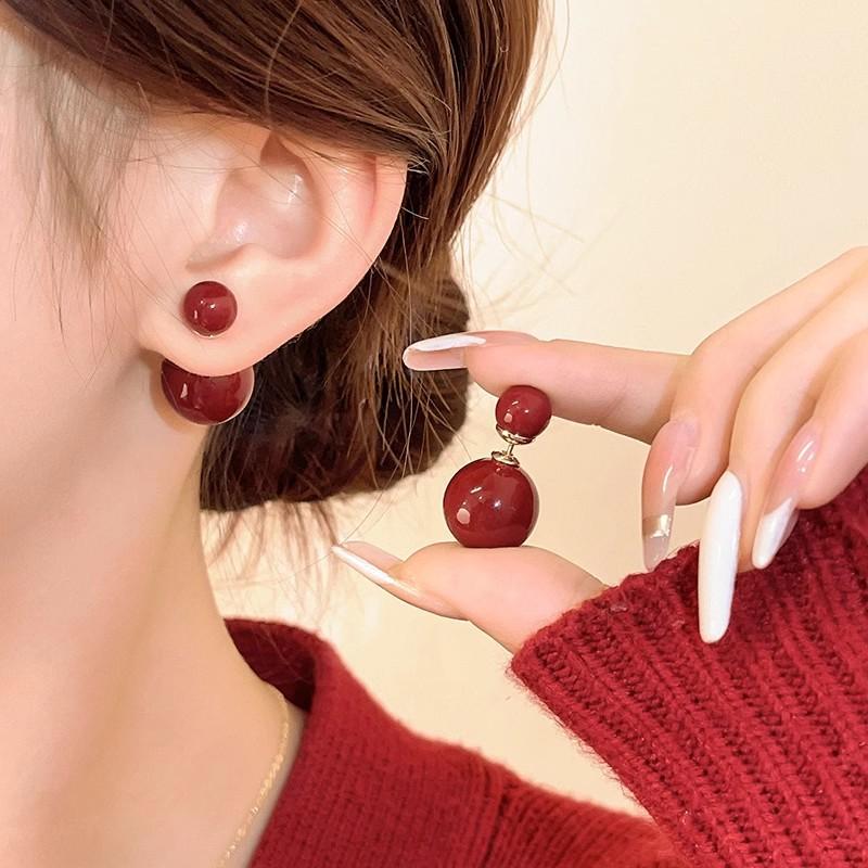 Vintage Luxe Anke La Red 925 Silver Earrings Zircon Studs Minimalist Elegant Fashion Jewelry For Women