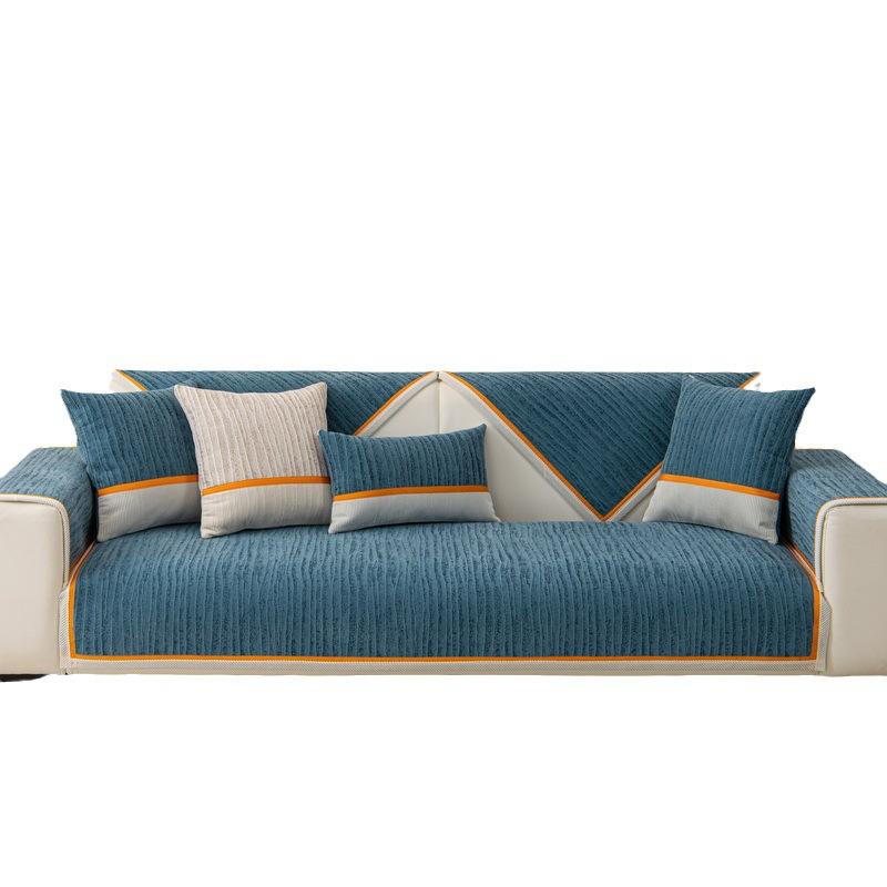 Chenier Sofa Cushion, Thickened In Winter, Light Luxury, High-End Modern High-End Seat Cushion, Universal Sofa Cover For All Seasons