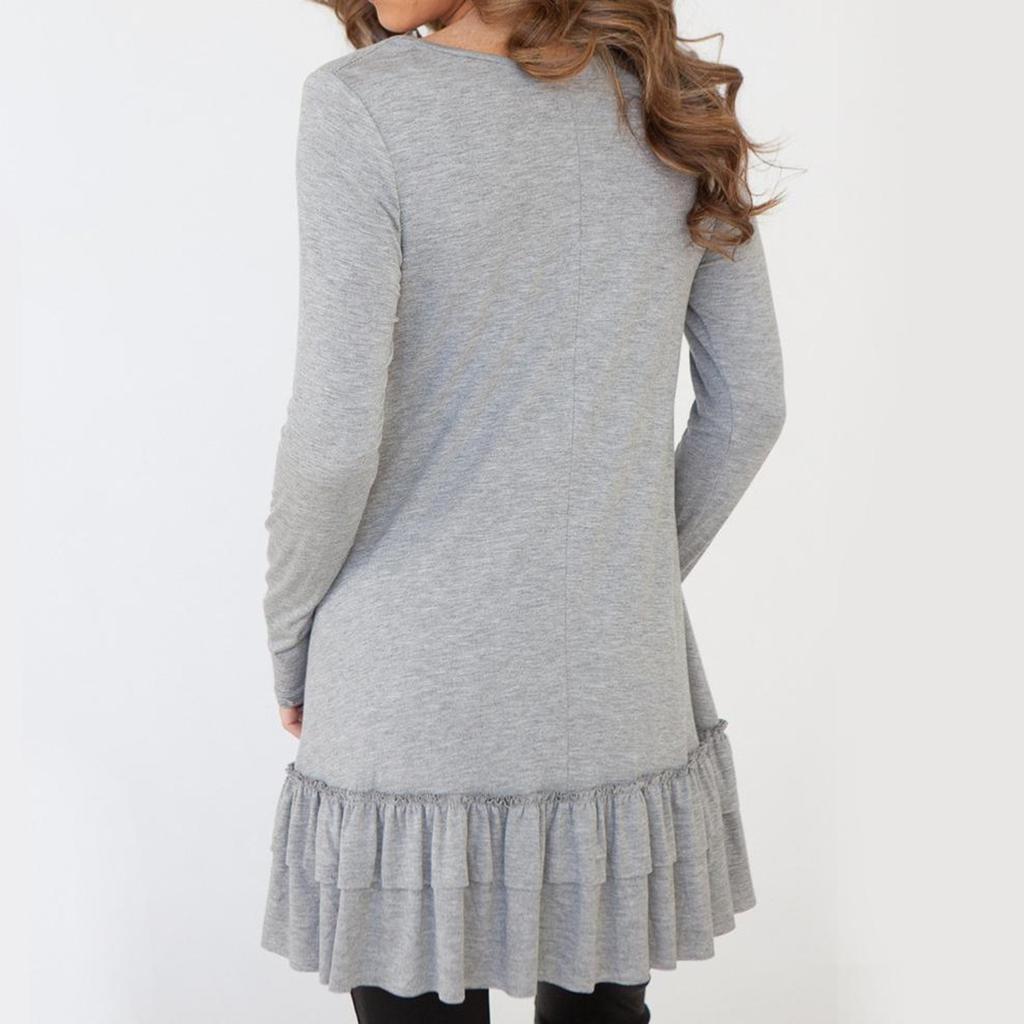 Damen Lässig Elegant Mode Bequemes Langarm-Oberteil mit langen Plissee-Ärmeln