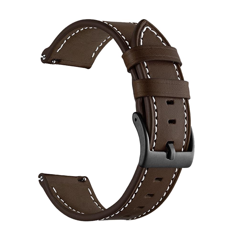 

Leather Strap For Garmin Vivoactive 3 4 Venu 2 Plus Vivomove HR Forerunner 745 645 255 Smart Watch Bands 20/22mm Straps Bracelet 22mm width кофейный
