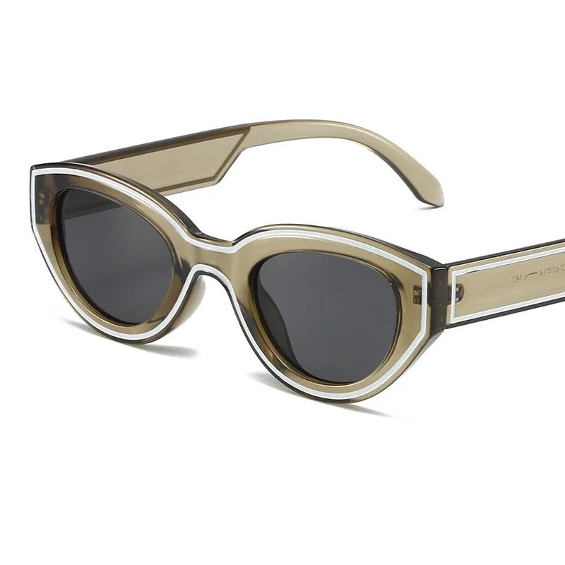 

Retro Cat Eye Women Sunglasses Brand Designer Trendy Men Sun Glasses Summer Driving Travelling Eyewear Uv400 As Pciture