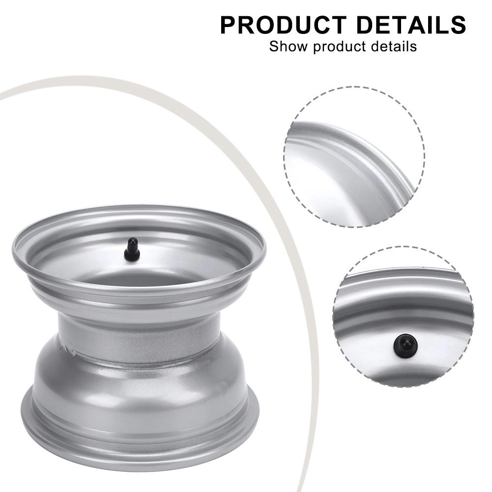 For ATV Rear Wheel Rim Hub 8 Inch 18x9 50 8 Tires 4 Holes for Quad Bike Go Kart Off Road Aluminum Alloy Replacement