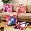 1PC Anime Bocchi The Rock Pillow Case Square  Bedroom Sofa Leisure Comfort Cushion Car Home Decoration Pillowcase 40x40