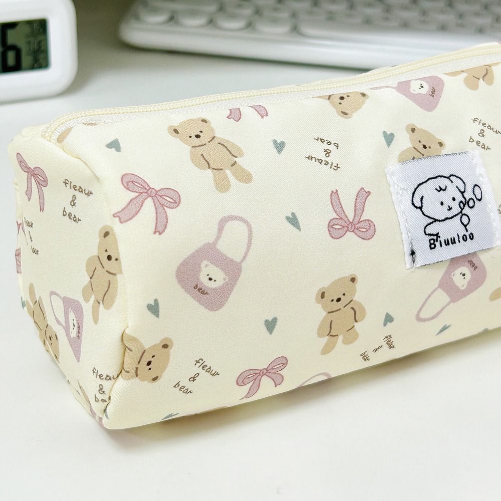 Little Bear Pen Bag Portable Stationery Storage Bag New Pencil Case Back To School