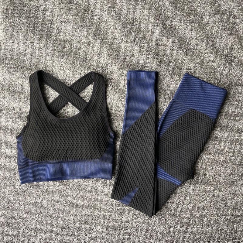 JYL Seamless Quick Dry Long Sleeve Pants Plus Size Yoga Set