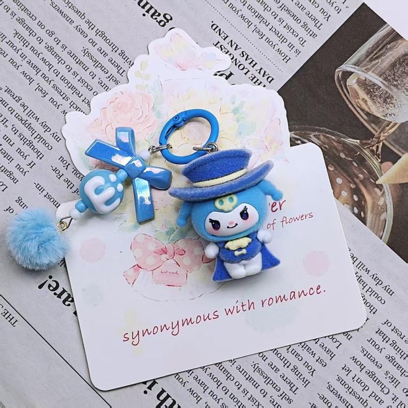 

Colorful Kuromi Key Rings for Pouch Hanging Pendants Adorable Kuromi Keyrings Kuromi Figure Playthings Presents Party Favors Car Key Chains