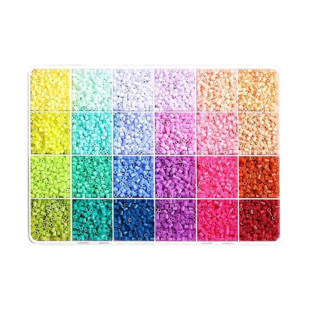 2.6MM Plastic Ironing Beads DIY Color Puzzle Fuse Beads Kit Lightweight & Portable for Indoor Entertainment Party Activities