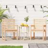 VidaXL Chaises de jardin 2 pcs 60x48x91 cm bois massif de pin 824053