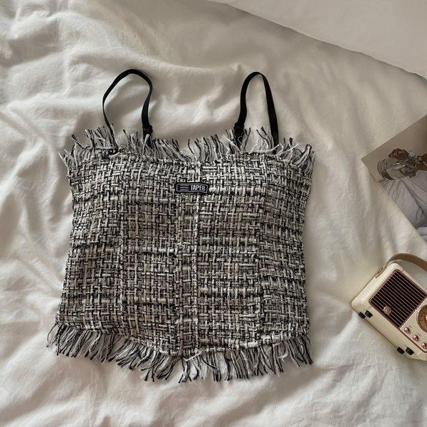 Camisola con borlas para mujer, estilo camisola, con temperamento, para combinar con todo, para mujer