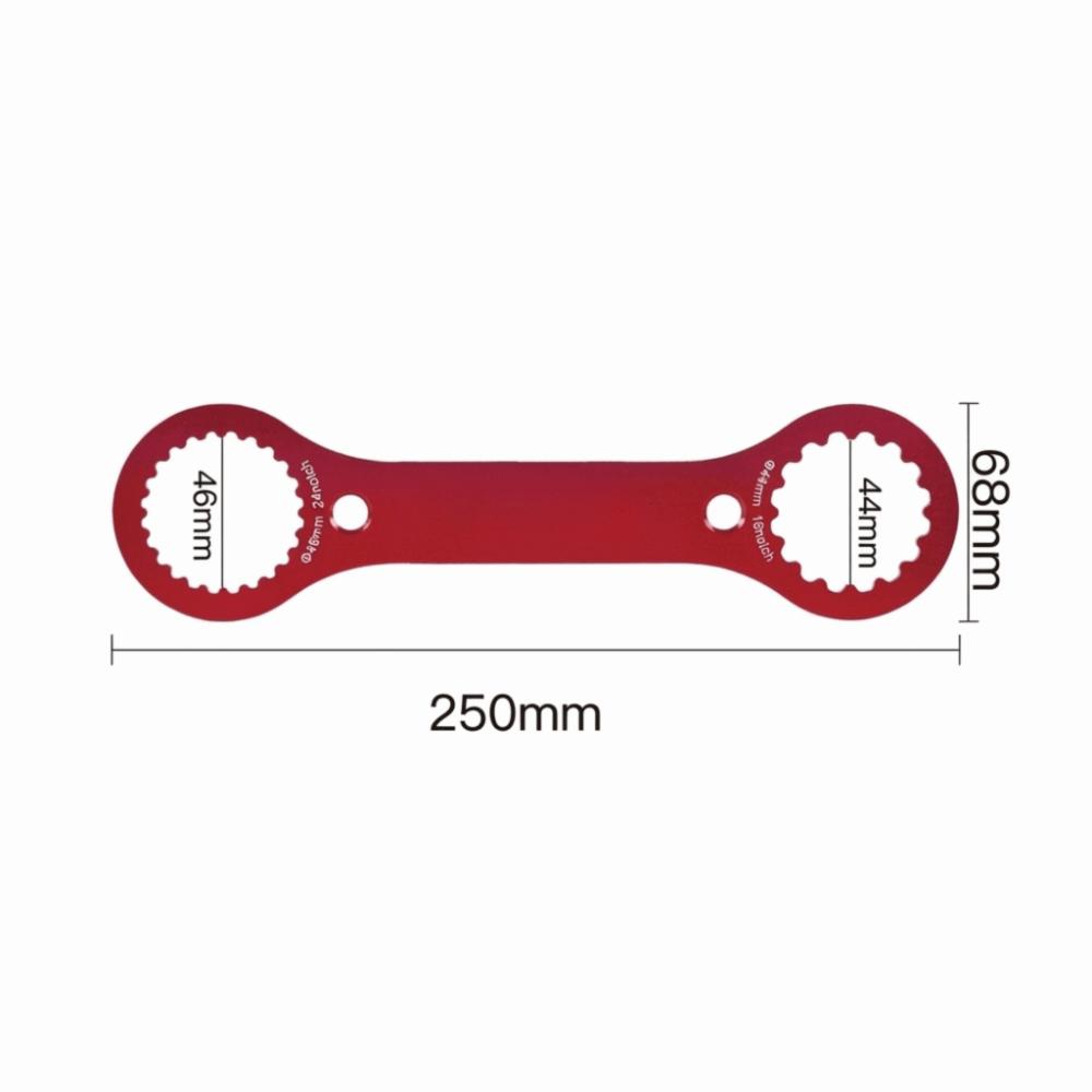 Aluminum Bottom Bracket Wrench Multifunctional Red BB Wrench Tool 250mm Bottom Bracket Tool for TL-FC32/TL-FC25/TL-FC24