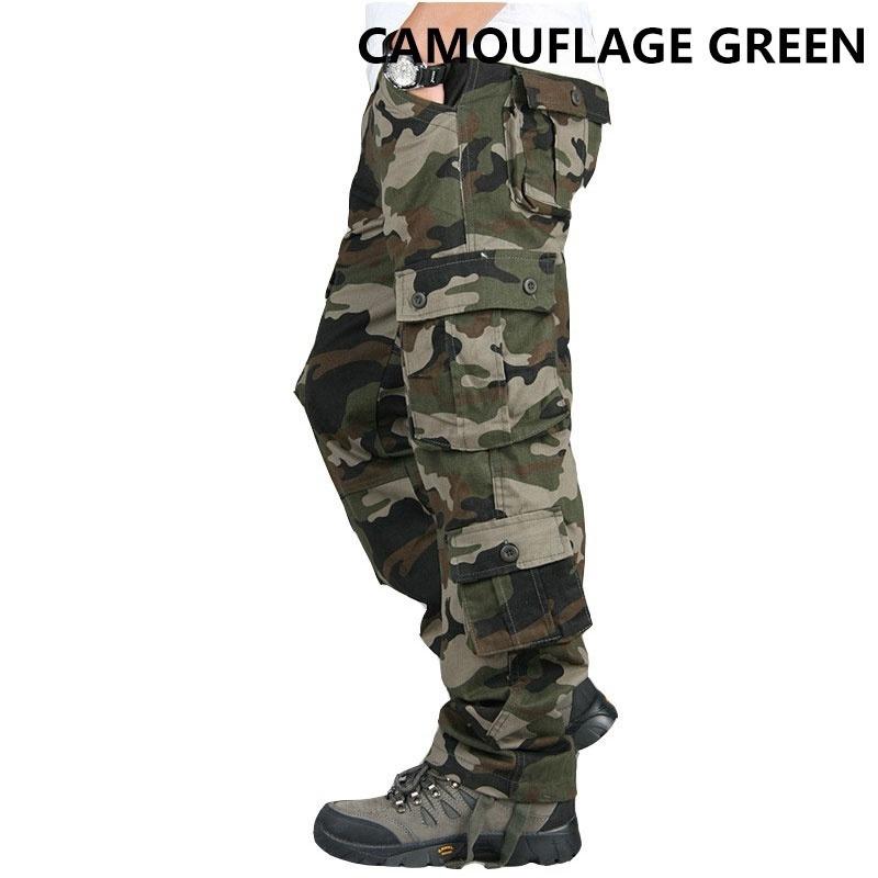 Tactical Pants for Men, Cotton, Classic, Multi Pocket, Casual Work Pants, Men's, Camouflage, Breathable Pants