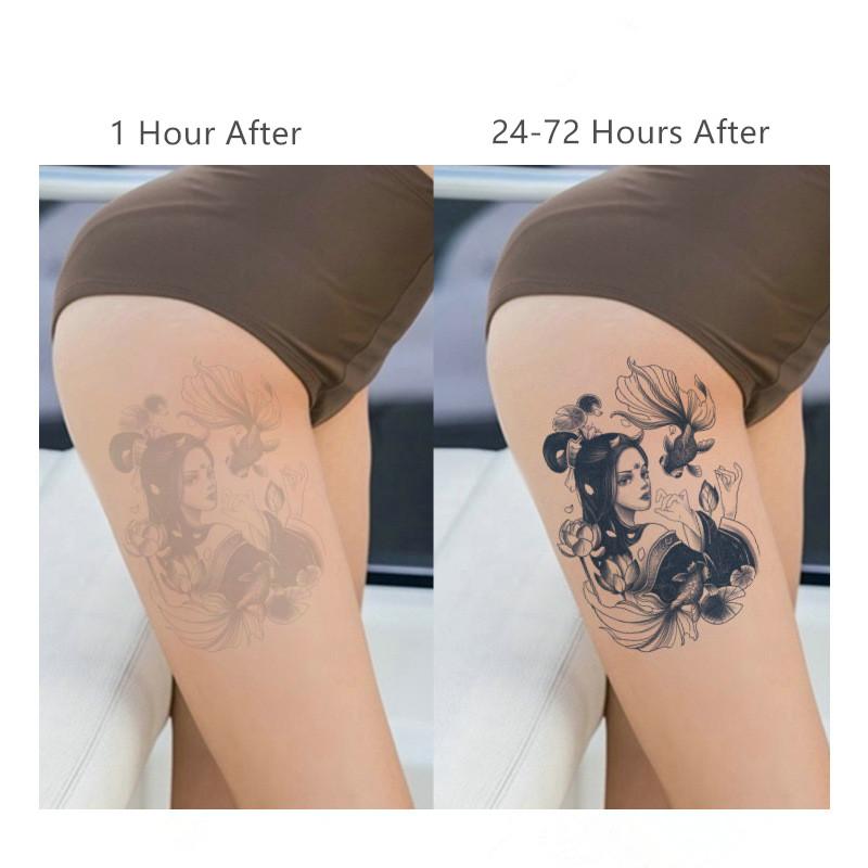 sexygirl tattoo クッション　3個セット　6123 Medusa Geisha Fox Temporary Tattoo Stickers Arms Thighs