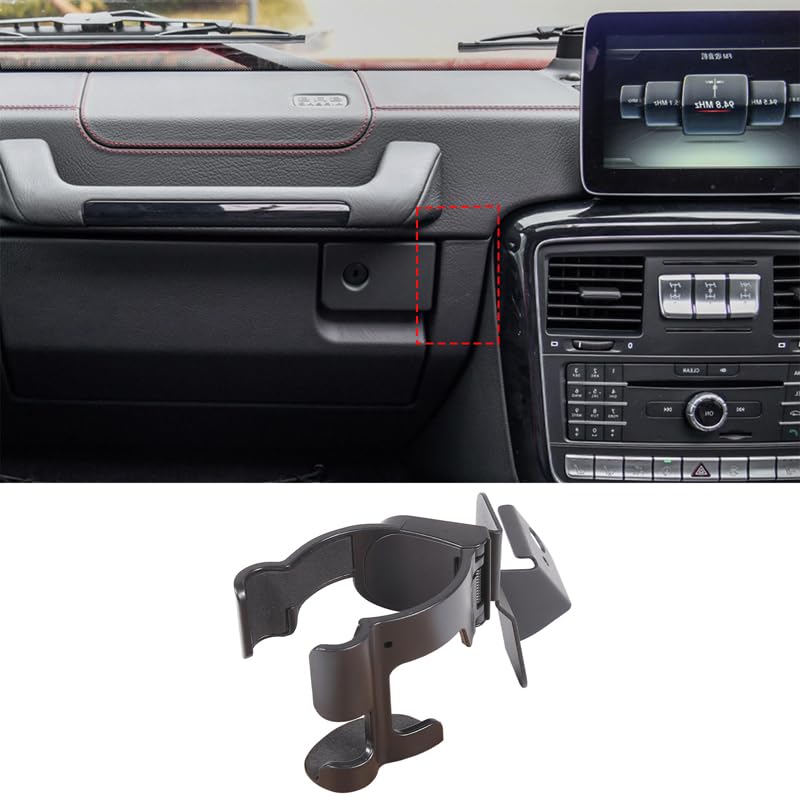 Hcilloend Portavasos para Coche para Smartphone Soporte para Smartphone para Nuevo Carbón Compatible con Todos Soporte para Accesorios Personalizable Fácil, Soporte, Mercedes-Benz Clase G