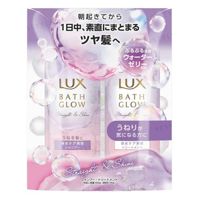 Lux Japan - Bath Glow Straight & Shine Shampoo & Treatment Set 400g + 400g