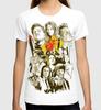 Quentin Tarantino Filmkunst T-Shirts Unisex Damen Übergröße Freizeit Kurzarm Rundhals Baumwoll-T-Shirt Unisex Mode Street