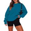 Women's Fashion Long Sleeve Crewneck Sweatshirt Top for Casual Everyday Wear