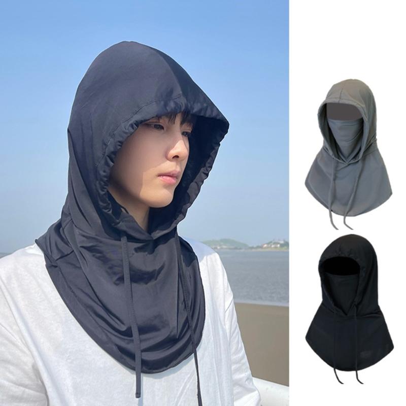 Full Face Mask Cover Sunhat Long Neck Wrap Cover Fishing Hat Neck Gaiters Scarfs Protect Neck Hiking Hat for Women Men