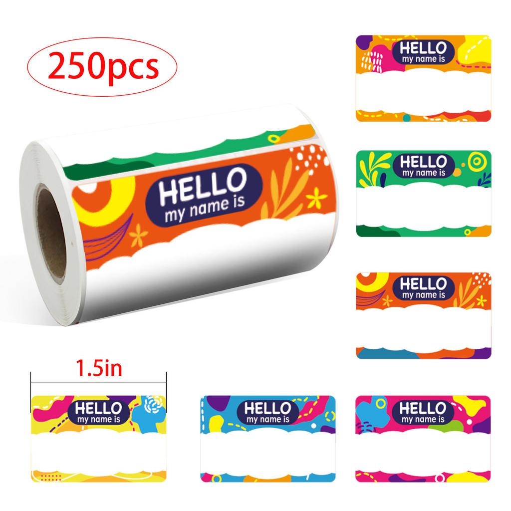 

Xh081 Playful Colorful Name Stickers For Personalized Gifts And Fun Crafting Activities