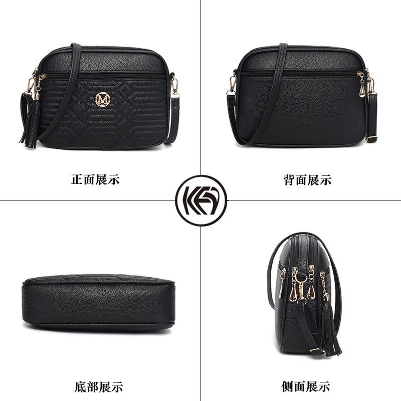 Niche Design Textured Bag Women's New Daily Simplicity with Autumn Casual Shoulder Pleated Oblique Span Bag