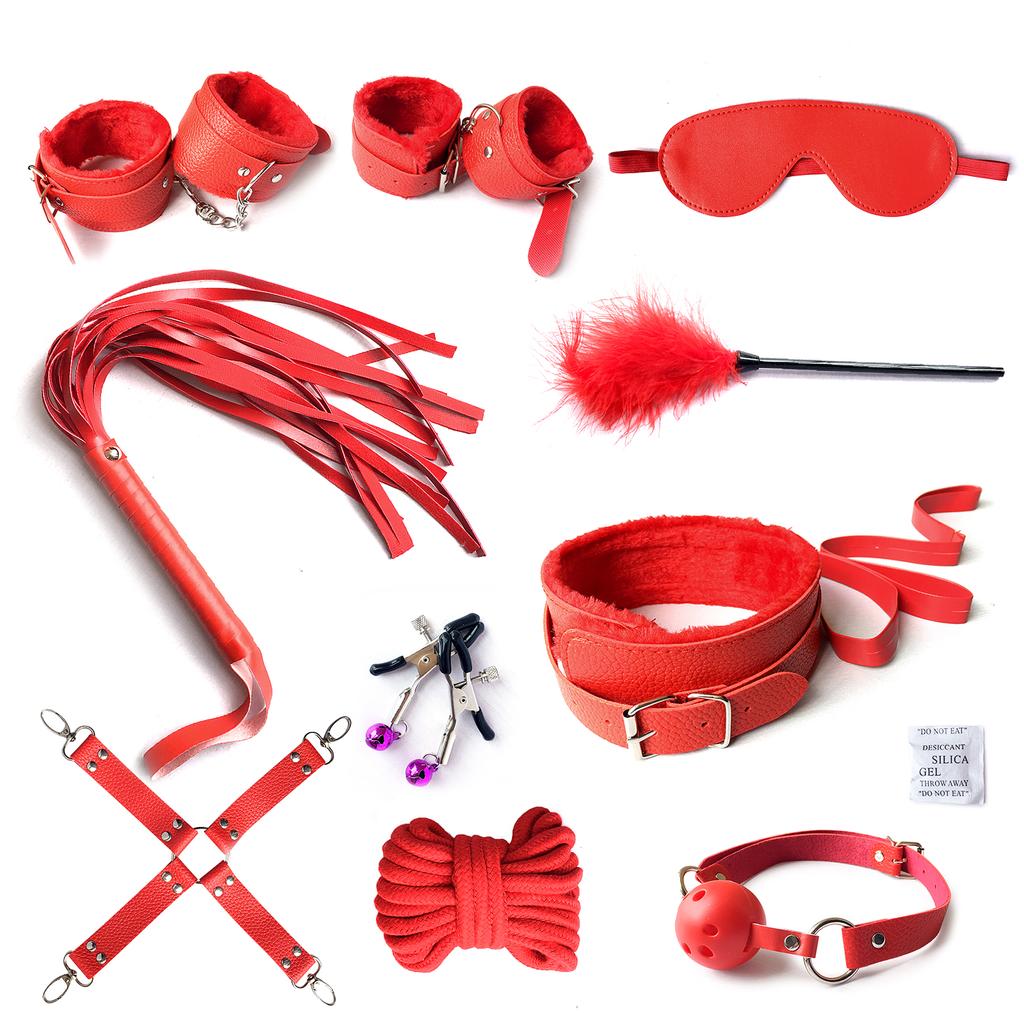BDSM Bundled Training 10 Piece Set of Husband and Wife Sex Troducts Alternative Adult Bundled Sex Toys Hands and Feet Bound