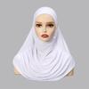 New Jersey Muslim Hijab Underscarf Inner Cap Solid Women Wrap Neck Cover Headscarf Turban Headband Sport Hijab Islamic Headwear