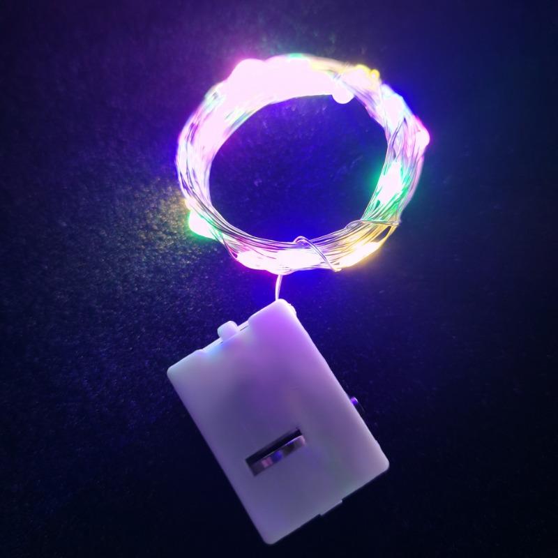 1SET Copper Wire Star Light Ambient Light Stall Night Market Decoration Room Birthday Arrangement Led Small Lantern Flashing Light String