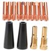 Flux Cores Gasless Nozzle Tips Kit Flux Cores Welder Mig Welder Flux Welder Contact Tips Gasless Nozzle Gas Diffusers
