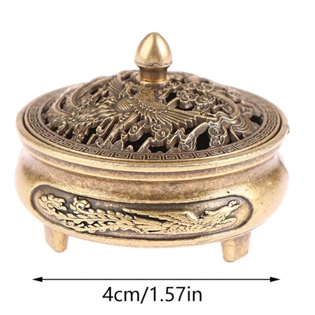 1PC Lotus Incense Censer Buddhist Utensils Incense Burner Durable Alloy Sandalwood House Furnishings Home Office Decoration