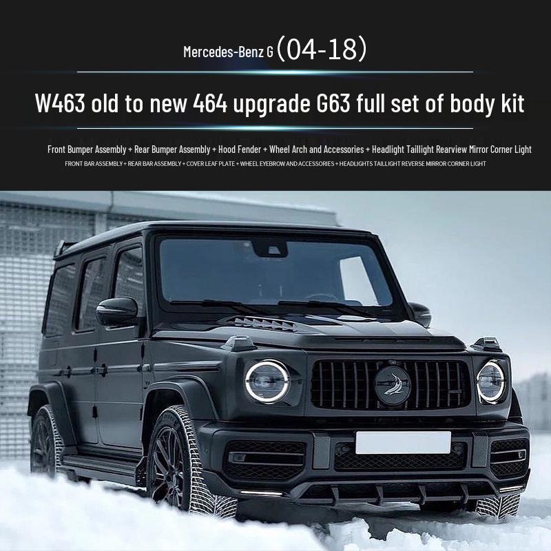 

Mercedes-Benz W463 G-Class Upgrade Kit: Front & Rear Bumpers, Smoked Headlights & Corner Lights Tail Lights (Pair)
