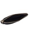 Coach F58035 Corner Zip Wristlet Signature Coated Canvas One Size Black Brown,