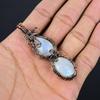 Moonstone 999 Copper Wire Wrapped Pendant, Handmade Gemstone Pendant, Gift For Mom Antique Jewelry