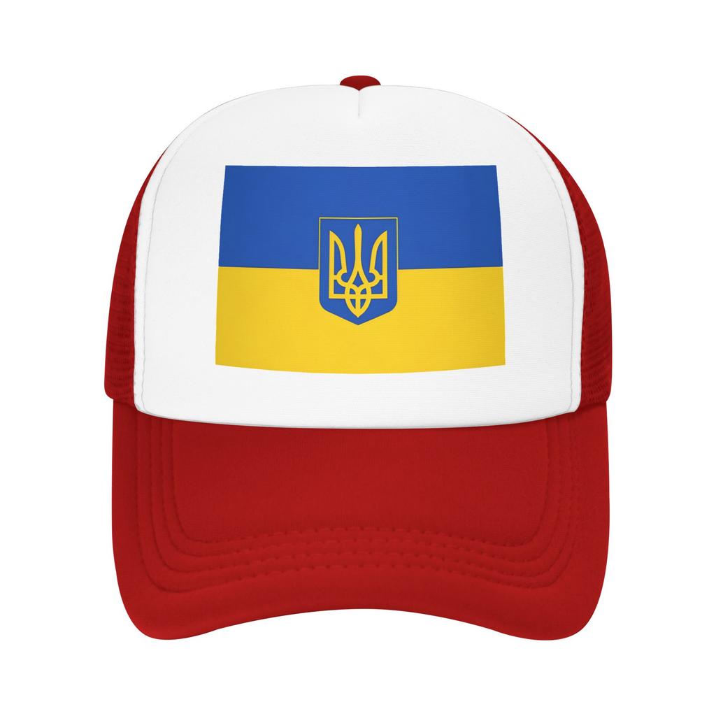 Ukraine Flag Blue And Yellow Mesh Sun Hats Unisex Custom DIY Trucker Hat Spring Casual Outdoor Sport Baseball Cap