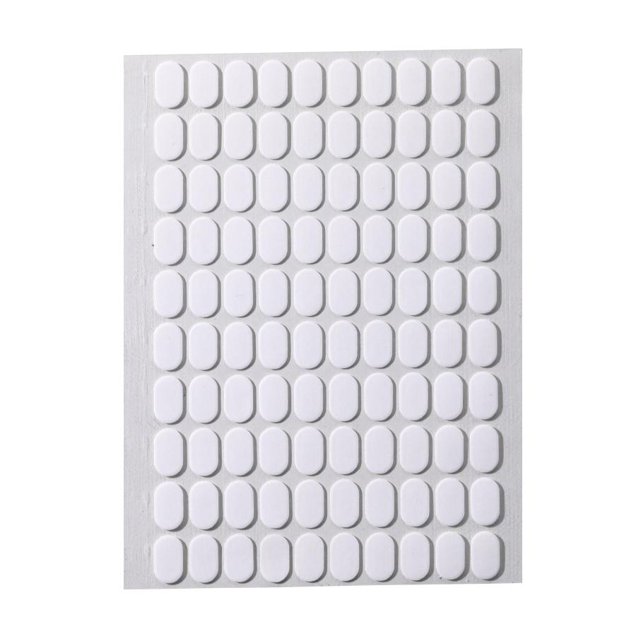 100Pcs Double-Sided Tape for Nail Art Stands Practice Base Fixing, No-Trace Jelly Tape for Wearable Press-On Nails and Display Cards