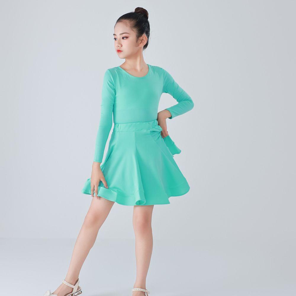 Children's Dance Costume for Professional Competition Girls' Large Swing Dress Children's Latin Training Performance