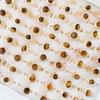 10Pcs Natural stone ring with tiger eye stones, suitable for index finger ring
