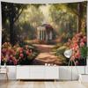 Garden Landscape Tapestry Home Decoration Art Wall Hanging Hippie Bedroom Wall Background Blanket Bed Sheet Sofa Coverage