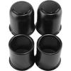 4Pcs 3.19inch Stainless Trailer Wheel Center Caps Push Through Center Hub Cap for Truck SUV RV Wheel Rim, Combination of Removable and Open End Matt