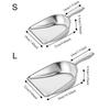 Large Capacity Flour Scoop Wide Opening Food Shovel Stainless Steel Ice Cube Shovel  Popcorn